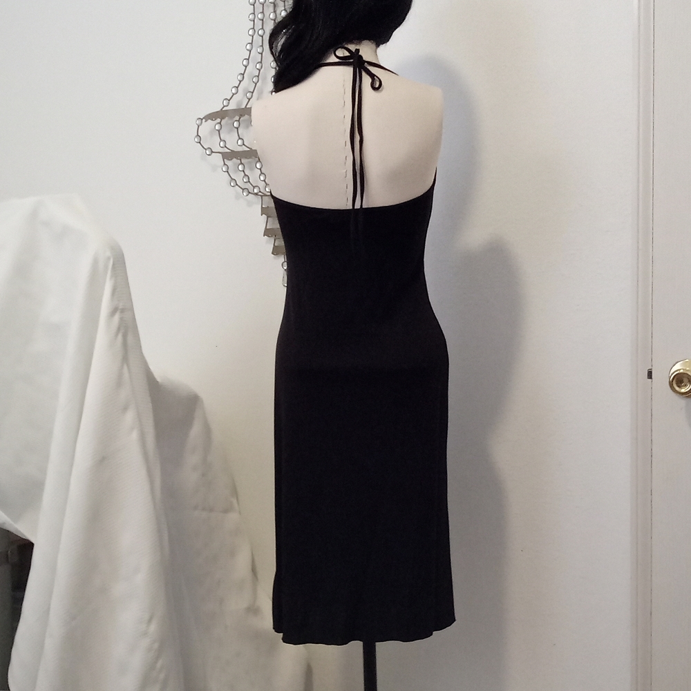 Banana Republic Black halter dress excellent condition